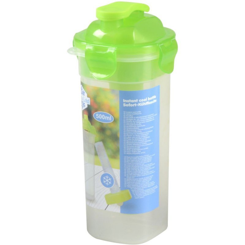 Bidon butelka sportowa z wkładem mrożacym 500 ml zielony