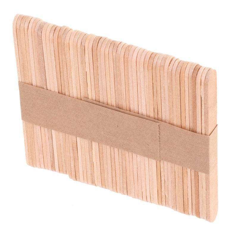 Patyczki kreatywne do lodów drewniane 50szt  7cm