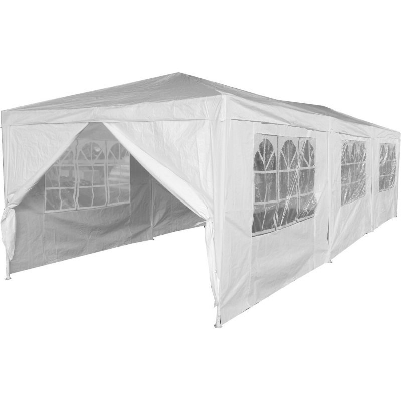 Pawilon ogrodowy namiot imprezowy 9x3m 8 ścian biały