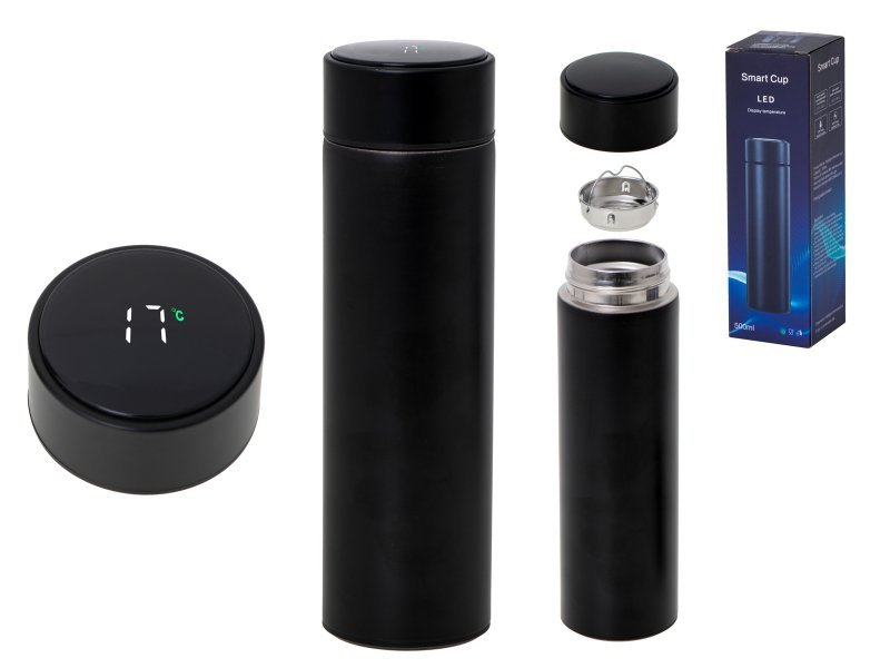 Kubek-termiczny-termos-smart-LED-500ml-czarny-1