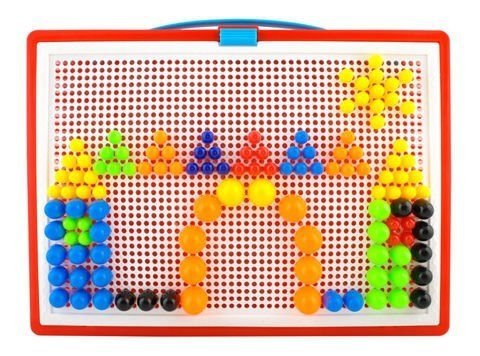 Puzzle-pinezki-grzybki-300szt-czerwone-zabawa
