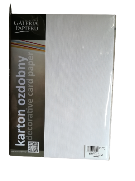 Papier-karton-ozdobny-holland-biały-200G/m2-20arkuszy