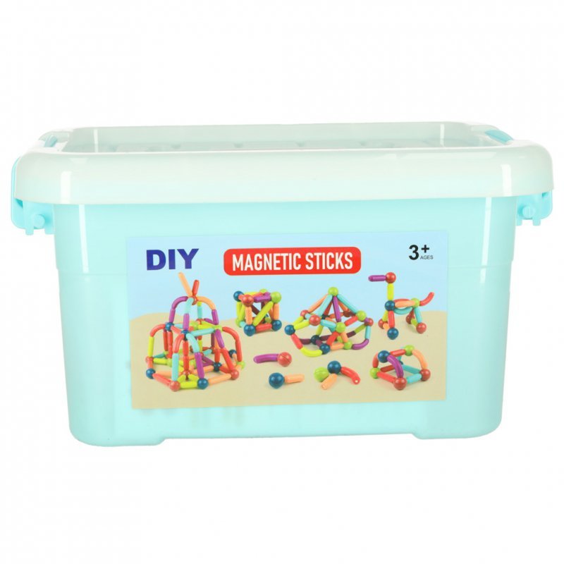 Klocki magnetyczne magnetic sticks duże patyczki dla małych dzieci 50 elementów
