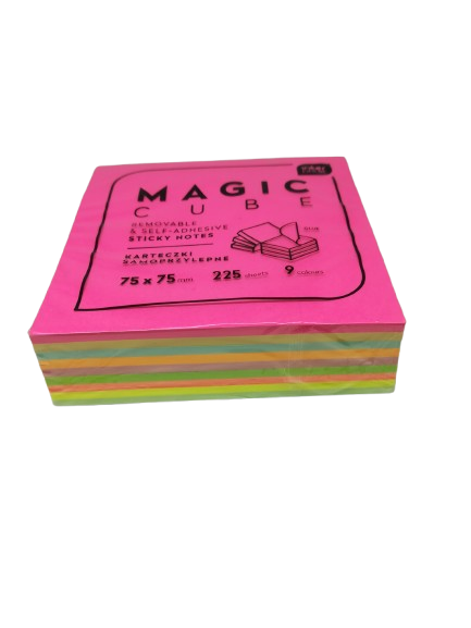 KARTECZKI SAMOPRZYLEPN 75X75X9 MAGIC