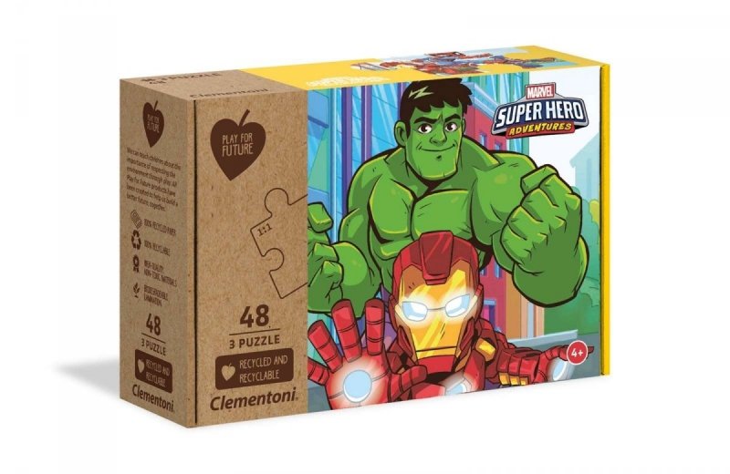 Puzzle-3X48el-Play-For-Future-Marvel-Superhero-Hulk