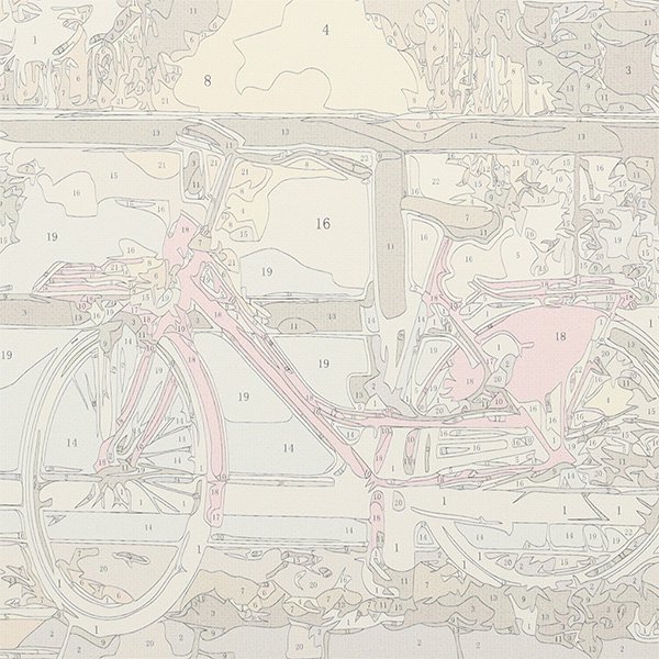 Malowanie po numerach obraz 50x40cm rowery