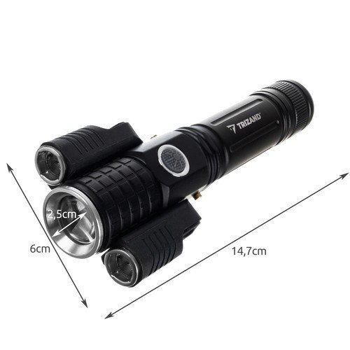 Latarka T6 + 2*XPE USB