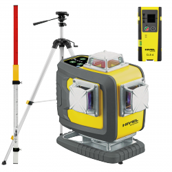 Nivel System CL4D-B Niebieski multi-laser krzyżowy (4 x 360°), Bluetooth + SJJM1EX + CLS-4 + LS-24
