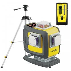 Nivel System CL4D-R Czerwony multi-laser krzyżowy (4 x 360°), Bluetooth + SJJM1EX + RD800