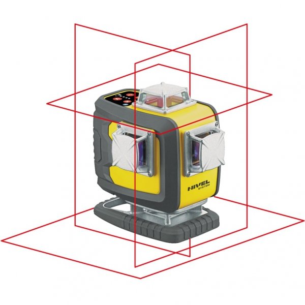 Nivel System CL4D-R Czerwony multi-laser krzyżowy (4 x 360°), Bluetooth