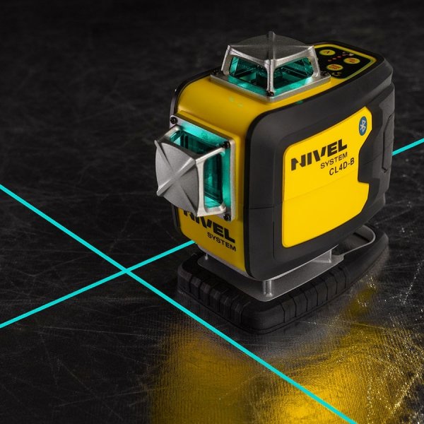 Nivel System CL4D-B Niebieski multi-laser krzyżowy (4 x 360°), Bluetooth + SJJM1EX + CLS-4