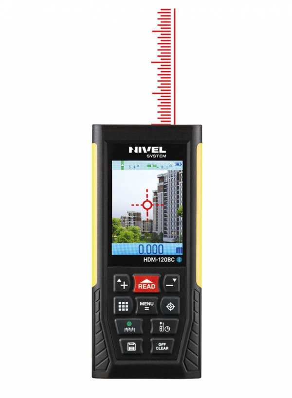 HDM-120BC Dalmierz laserowy USB/BLUETOOTH z kamerą (czerwony laser)