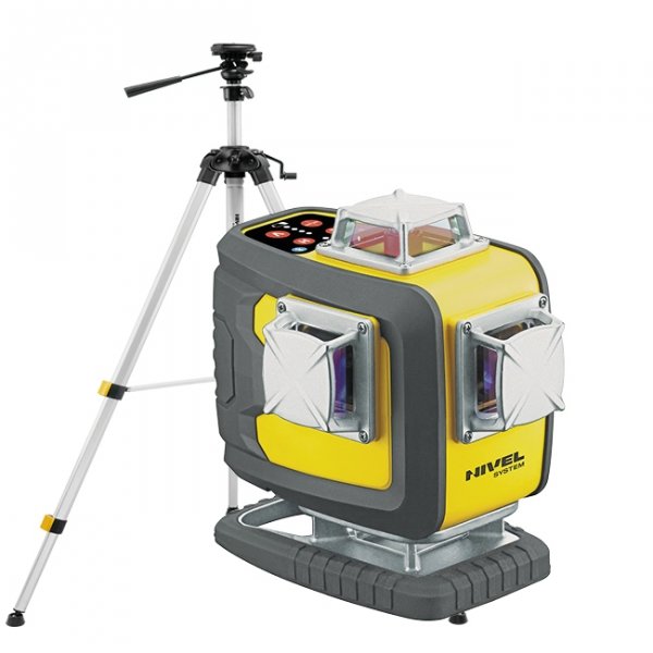 Nivel System CL4D-R Czerwony multi-laser krzyżowy (4 x 360°), Bluetooth + SJJM1EX