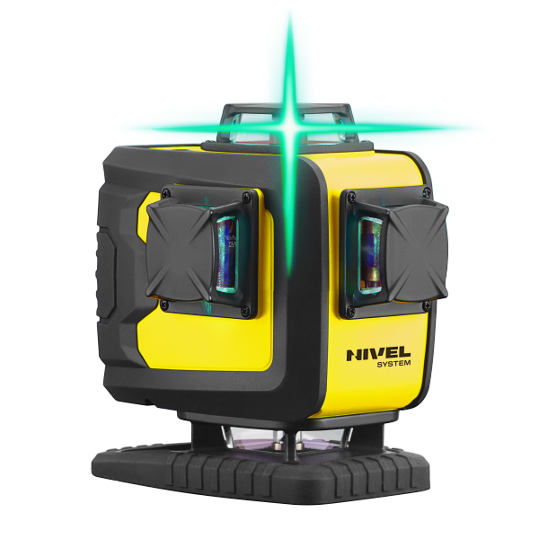 Nivel System CL4D-G Zielony multi-laser krzyżowy (4 x 360°), Bluetooth + Statyw SJJM1EX + Czujnik RD800 + Łata LS-24