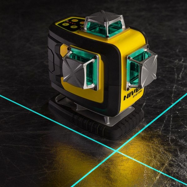 Nivel System CL4D-B Niebieski multi-laser krzyżowy (4 x 360°), Bluetooth + SJJM1EX
