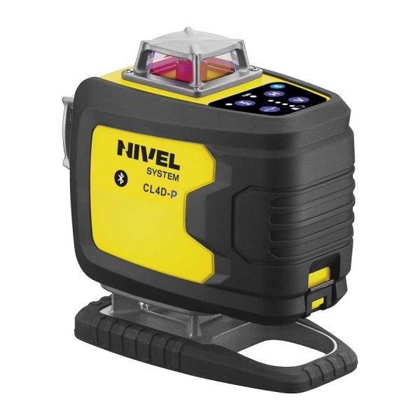 Nivel System CL4D-P Fioletowy multi-laser krzyżowy (4 x 360°), Bluetooth + Statyw SJJM1EX + Czujnik CLS-4