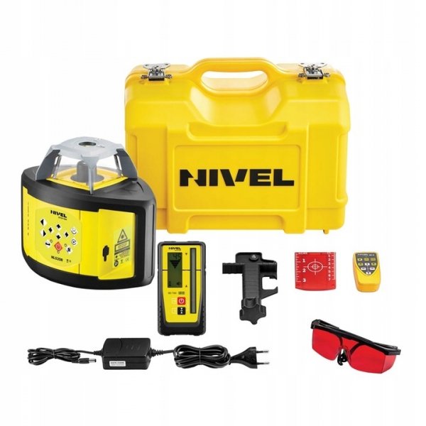 NIVEL SYSTEM NL520 DIGITAL NIWELATOR LASEROWY NL 520R STATYW ŁATA KPL