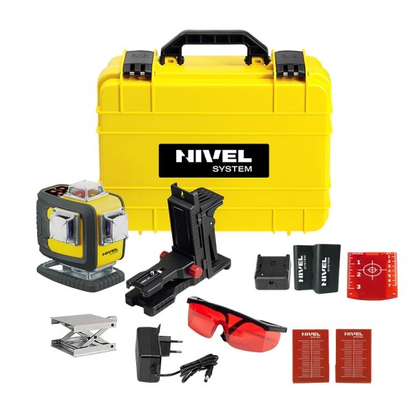 Nivel System CL4D-R Czerwony multi-laser krzyżowy (4 x 360°), Bluetooth