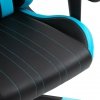 Fotel gamingowy GHOST-FIVE kolor czarno niebieski ekspozycja