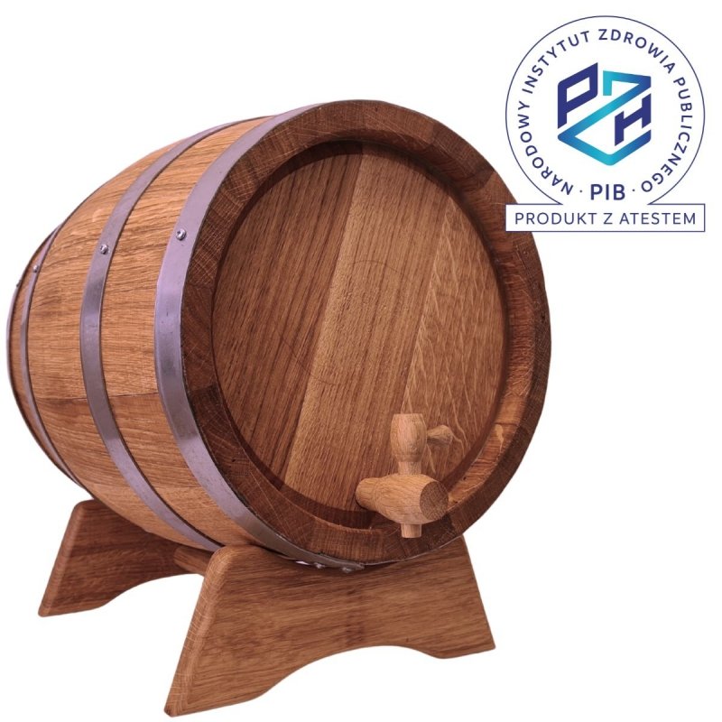Beczka drewniana dębowa 15l - grawer
