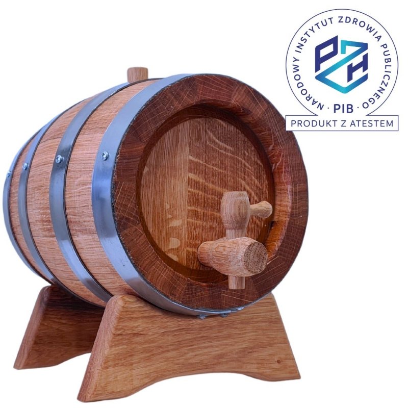 Beczka drewniana dębowa 3l - grawer