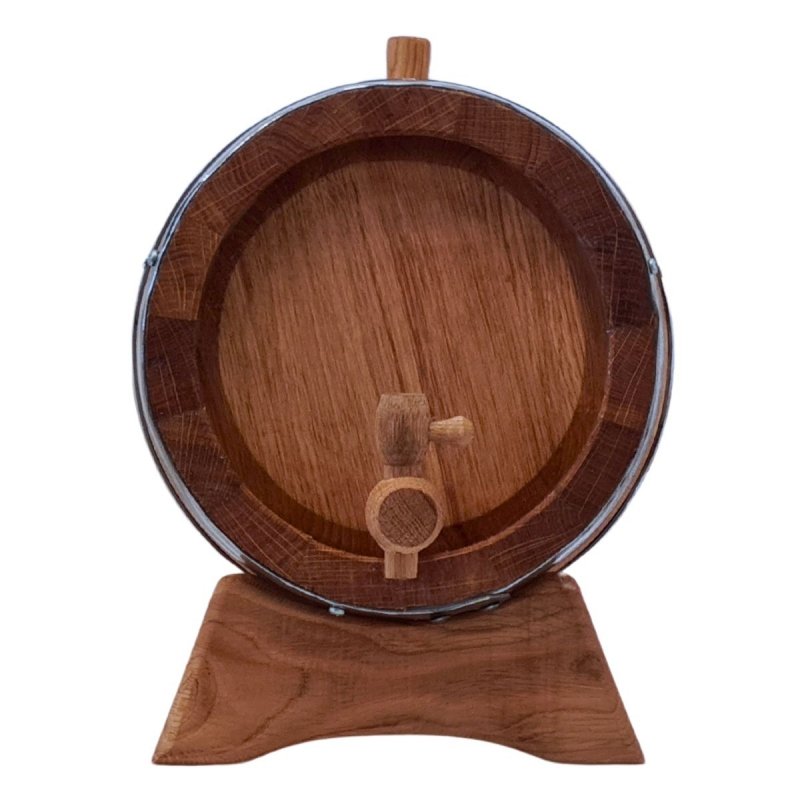 Beczka drewniana dębowa 5l - grawer