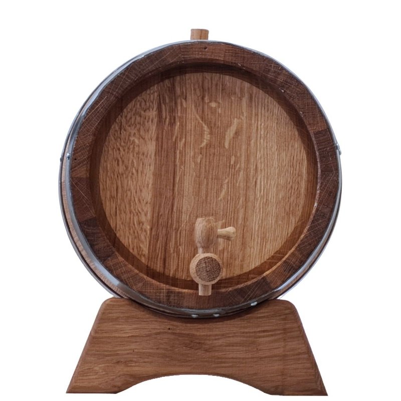 Beczka drewniana dębowa 10l - grawer