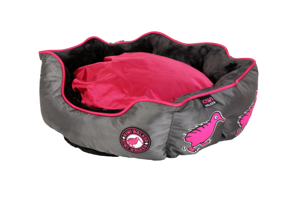 Kiwi Walker OVAL PET BED różowo-szary rozmiar L