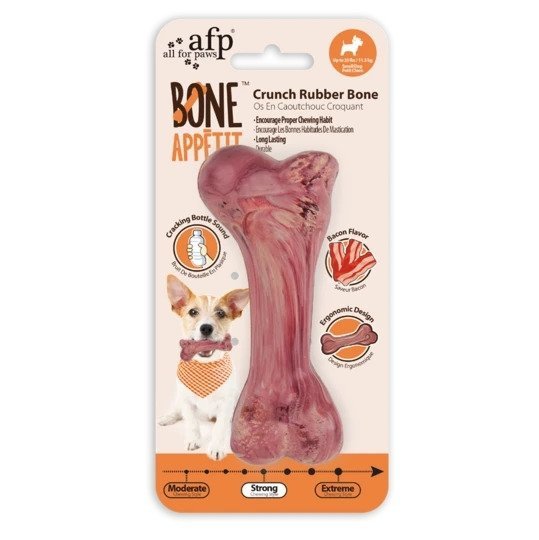 BONE APPETIT Crunch Rubber Bone - trzeszcząca kość rozmiar M