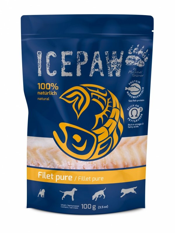 ICEPAW Filet Pure – filet z dorsza dla psów 100g