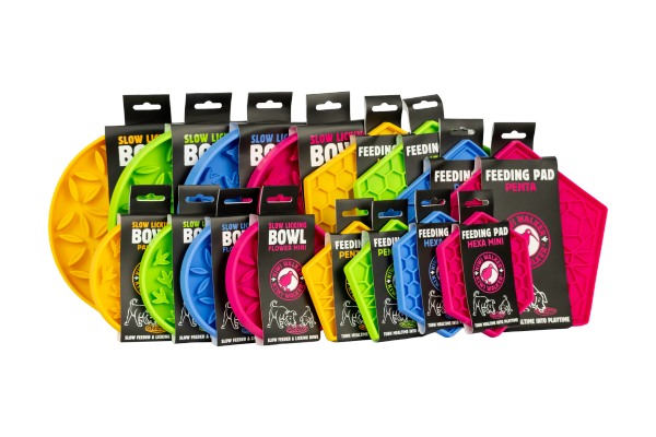 Kiwi Walker Penta Feeding Pad Mini – mata do lizania dla psa i kota pomarańczowa