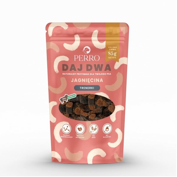 PERRO DAJ DWA Jagnięcina Trenerki 85g