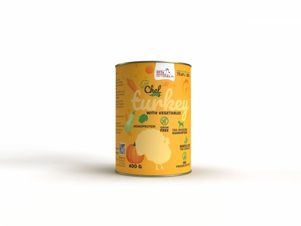 Syta Micha Karma mokra CHEF Indyk z warzywami 400g