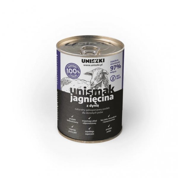 UNISZKI karma mokra UNIsmak jagnięcina z dynią 410g