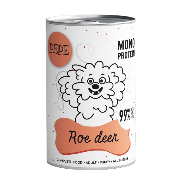 Paka Zwierzaka Karma mokra PEPE ROE DEER Sarna 400g