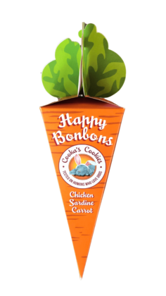 Cooka's Cookies HAPPY BONBONS Przysmaki z indyka i sardynek 45g  