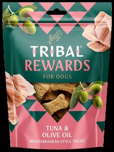 TRIBAL REWARDS Tuńczyk i oliwa z oliwek 125G - Ciastka dla psa domowej produkcji