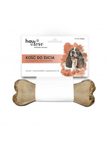 HAULOVE Kość do żucia z przepiórką i rozmarynem 12 cm