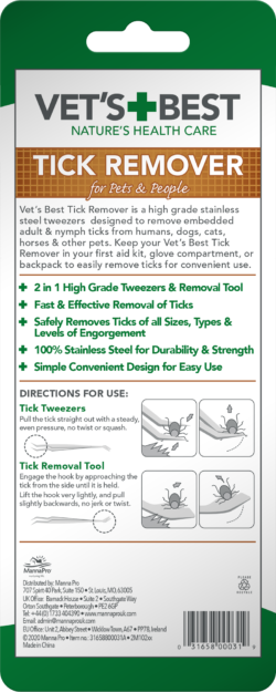 Vet’s Best Tick Remover – pęseta do usuwania kleszczy dla ludzi i zwierząt
