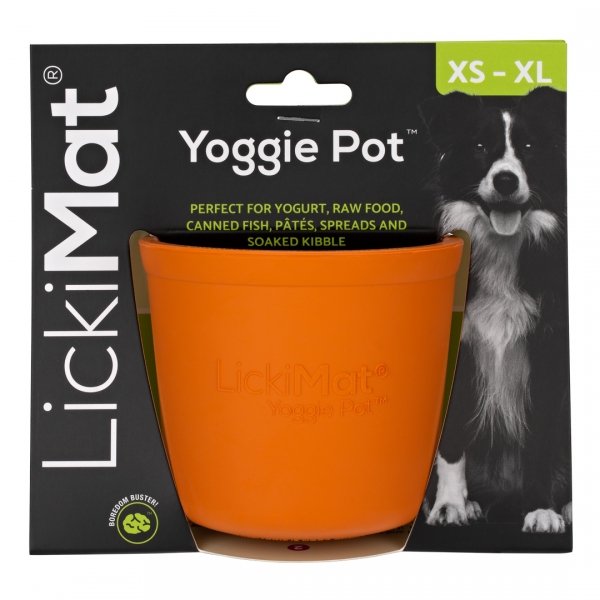 Mata LickiMat® Yoggie Pot pomarańczowa