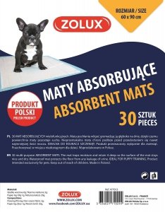 Zolux 477019 Maty absorbujące 90x60cm -30szt