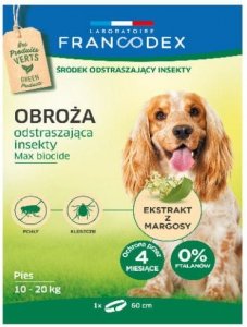 Francodex 179172 Obroża insek. dla średni psa 60cm