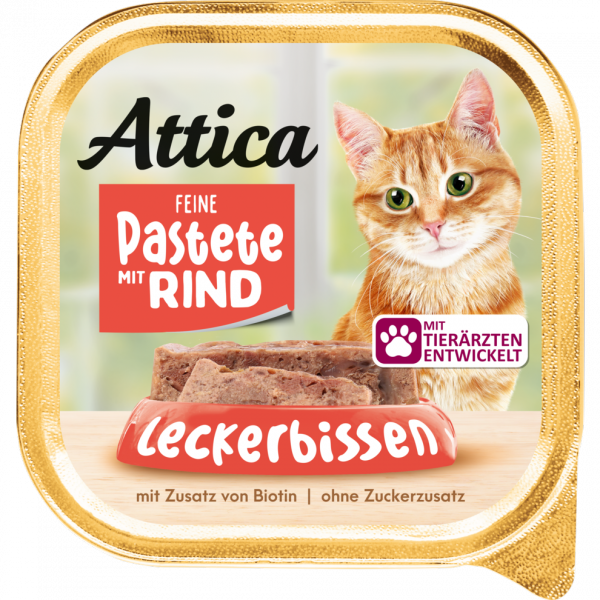 Attica 7929 szalka 100g dla kota z wołowina