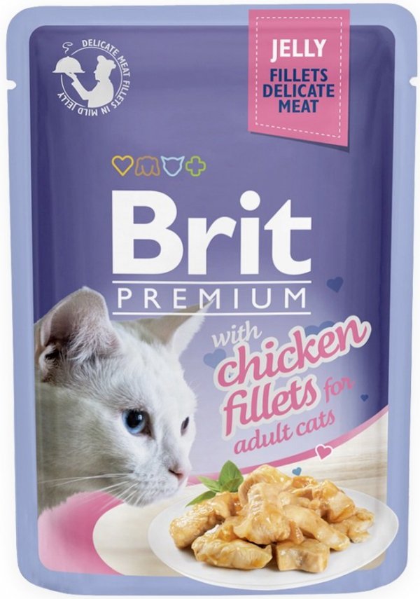 Brit 8463 Premium Cat 85g Kurczak galaretka sasz