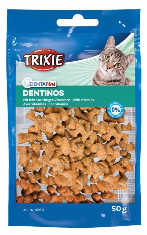 Trixie 4266 Przysmak na zęby DENTINOS 50g kot
