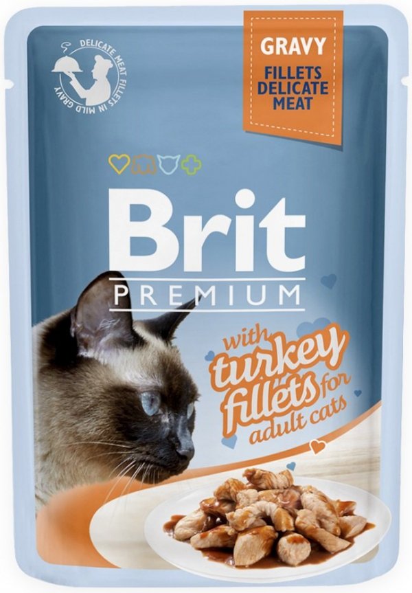 Brit 8531 Premium Cat 85g Indyk sos saszetka