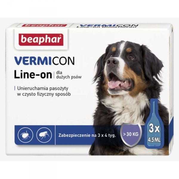 Beaphar 11904 Vermicon Ektopasoży Dog L 3x4,5ml