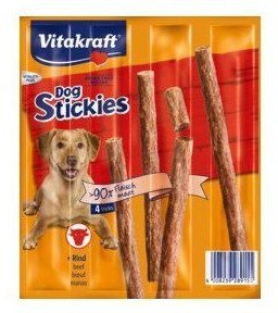 Vitakraft 9155 Dog Stickies wołowina 4x11g