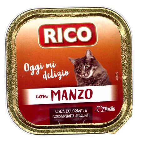 Rico 4170 szalka 100g dla kota z Wołowiną