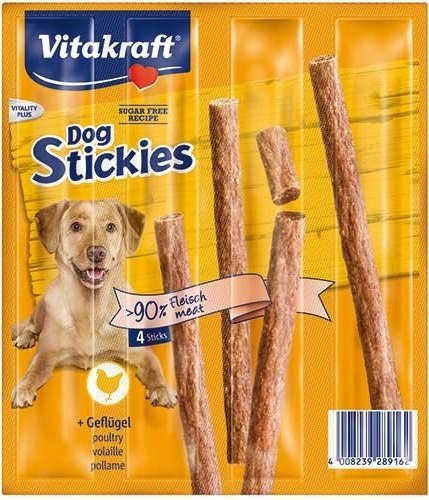 Vitakraft 9162 Dog Stickies 4x11g- Drób przysmak
